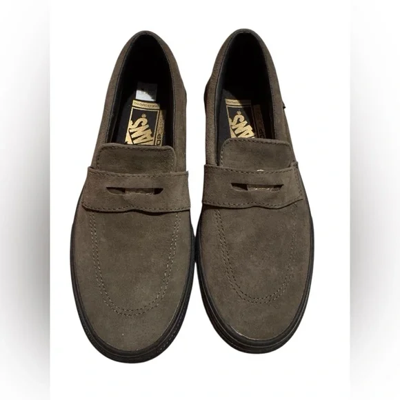 Vans | Shoes | Vans Mens Dark Brown Suede Slipons | Poshmark display picture 3
